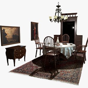 Dining Room Asset Package 3D