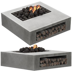 033 Concrete BBQ Light 00 3D model