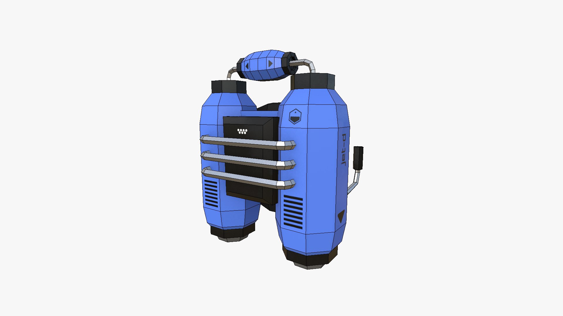 3D Model 05 Jetpacks Low Poly D Collection - SciFi Character Design ...