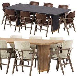 3D Rowanoke Armchair and Kalla Table