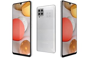 Samsung Galaxy A42 5G Prism Dot White Low Poly