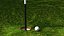 3D Golf Hole Sport Fur model