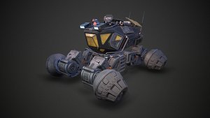 sci-fi rover 3D model