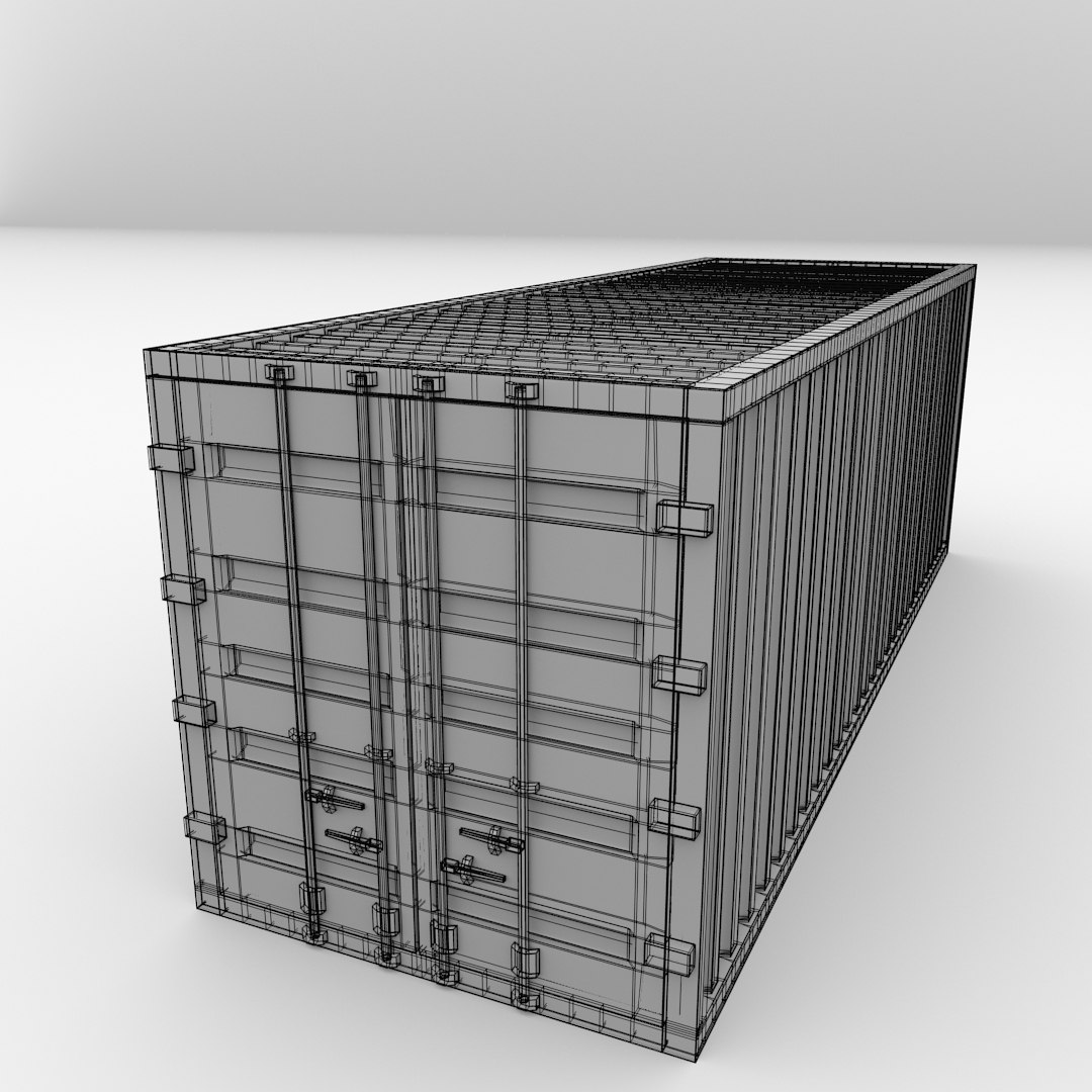 Freight Container 3d 3ds