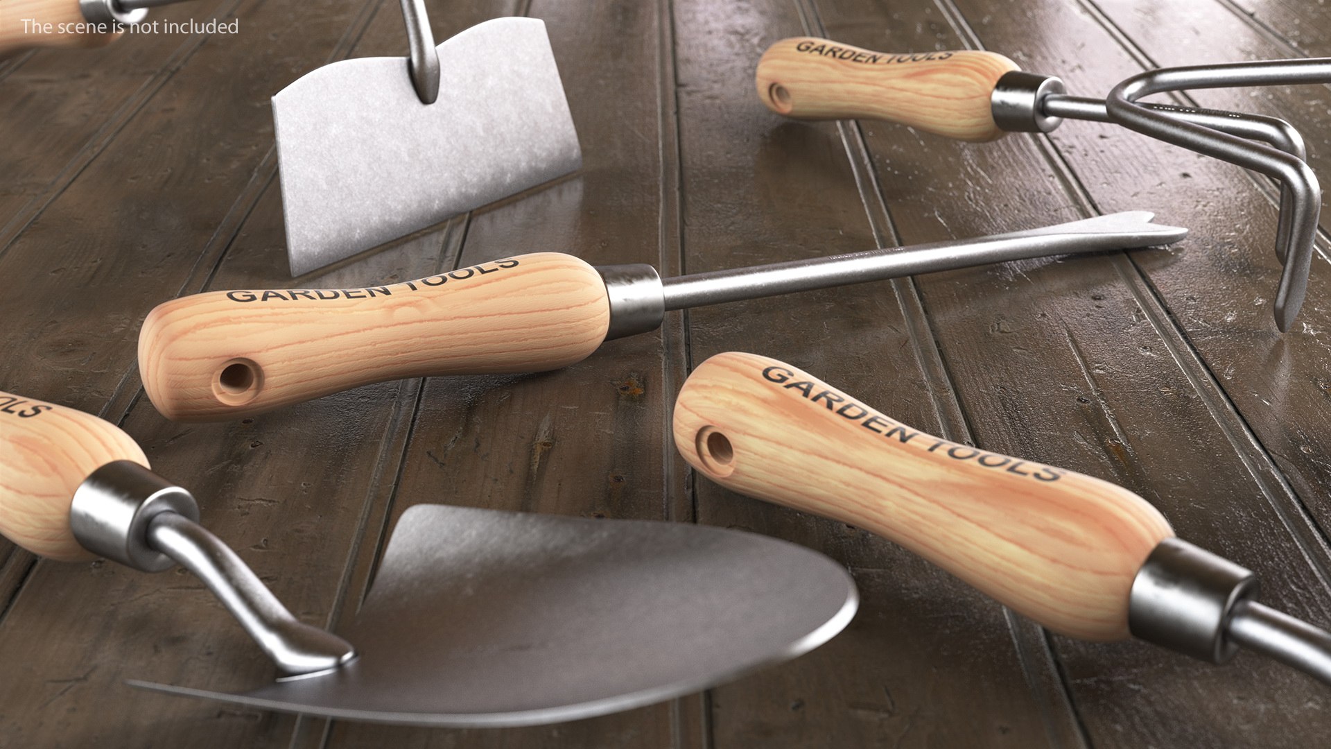 Garden Hand Weeder 3D model preview
