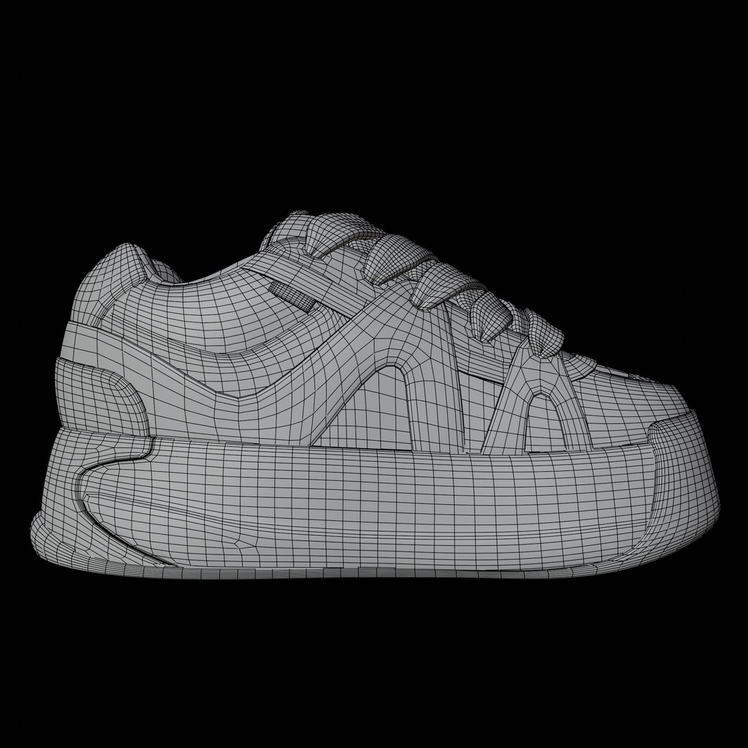 Wolf Sneakers 4 Colors 3D Model - TurboSquid 2104370