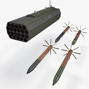 3D model Telson 22 Launcher With Missiles