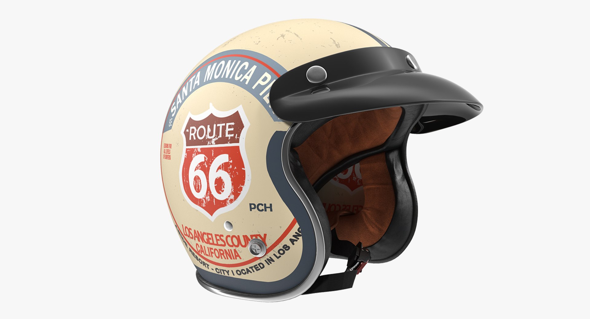 Torc Route 66 Helmet 3D model preview