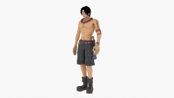 ポートガス D エース ワンピース3dモデル Turbosquid