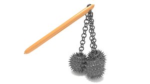 3D medieval mace