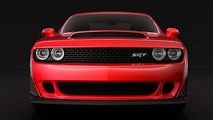 3D model dodge challenger srt