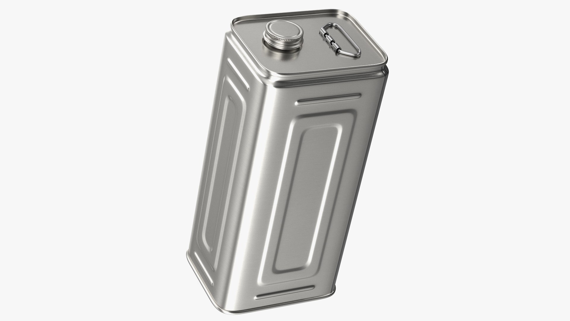 Olive Oil 5 Litre Metal Can 3D model preview