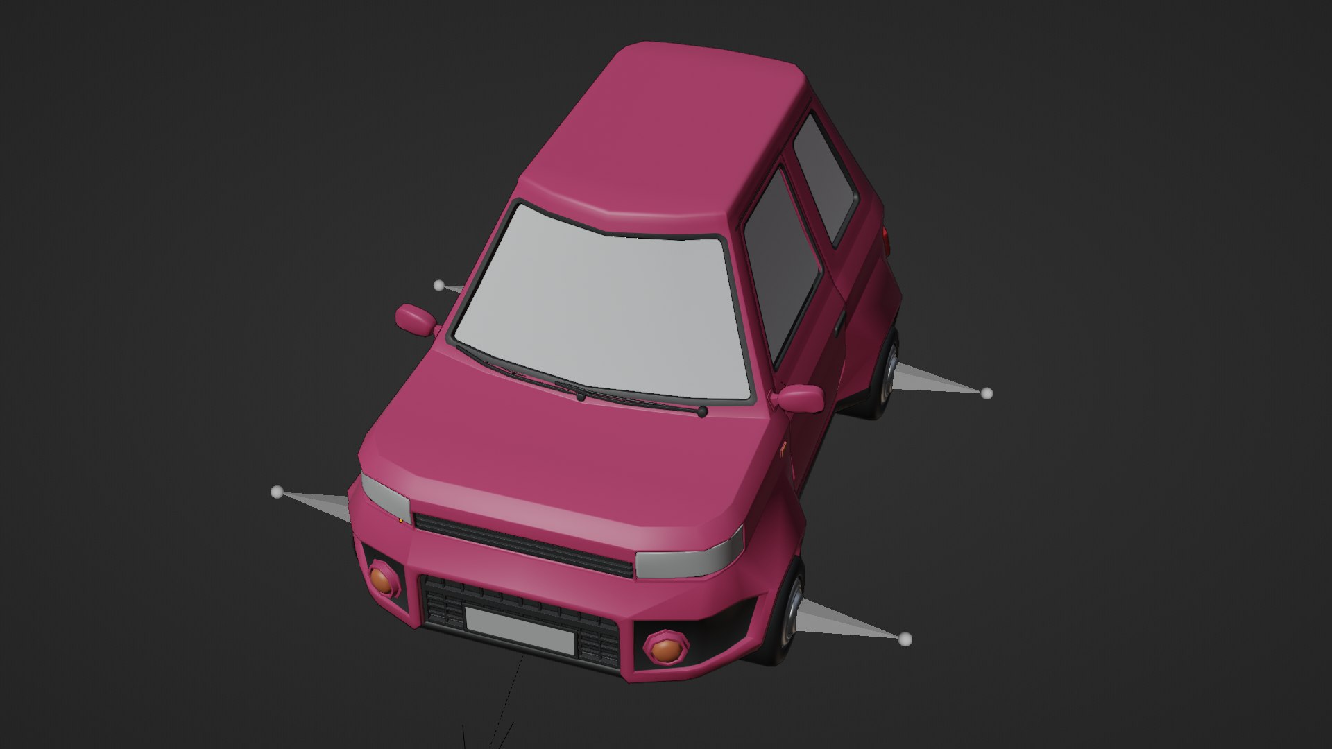 3D CARTOON CAR RIGGED - TurboSquid 2030793