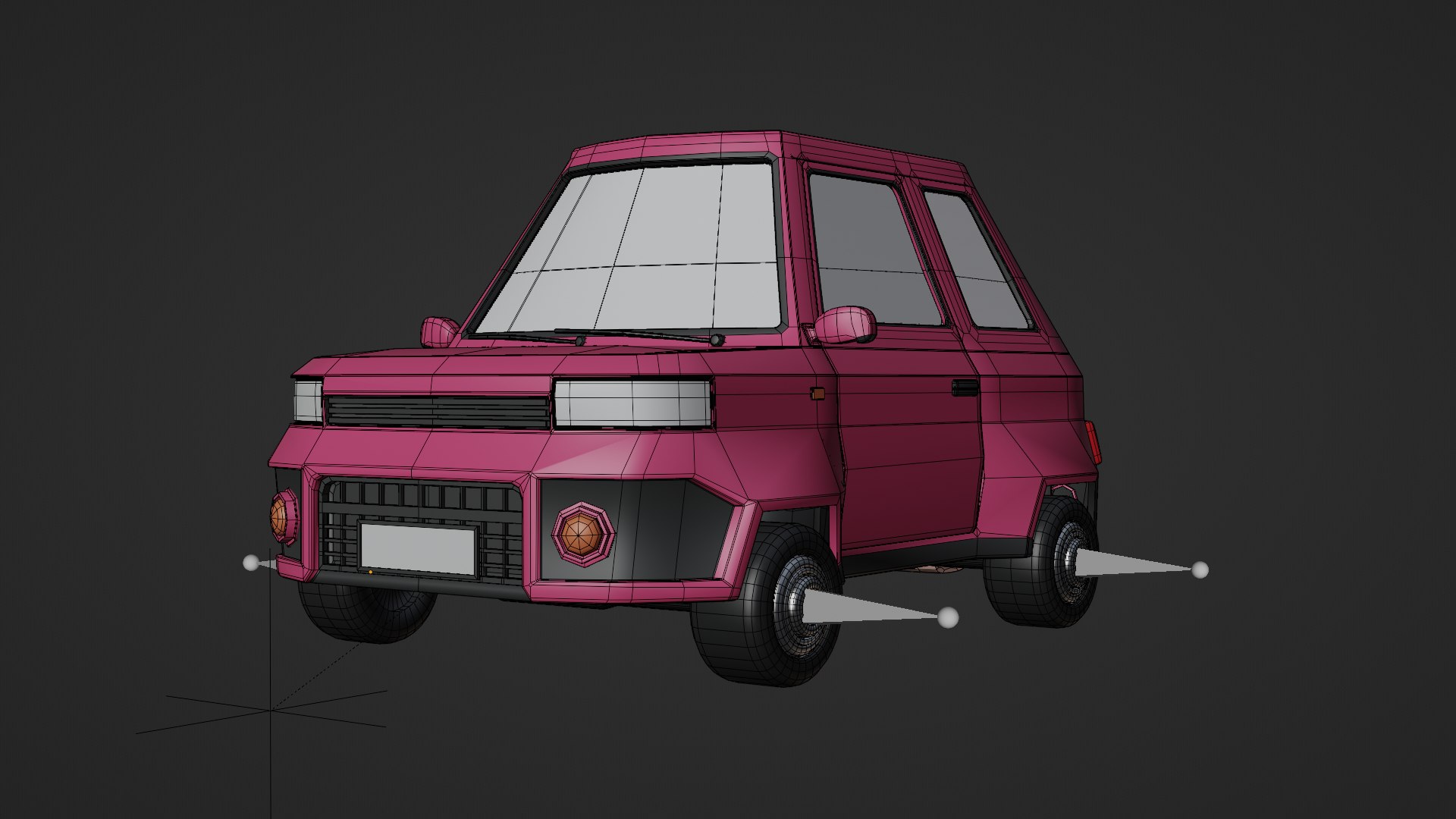 3D CARTOON CAR RIGGED - TurboSquid 2030793