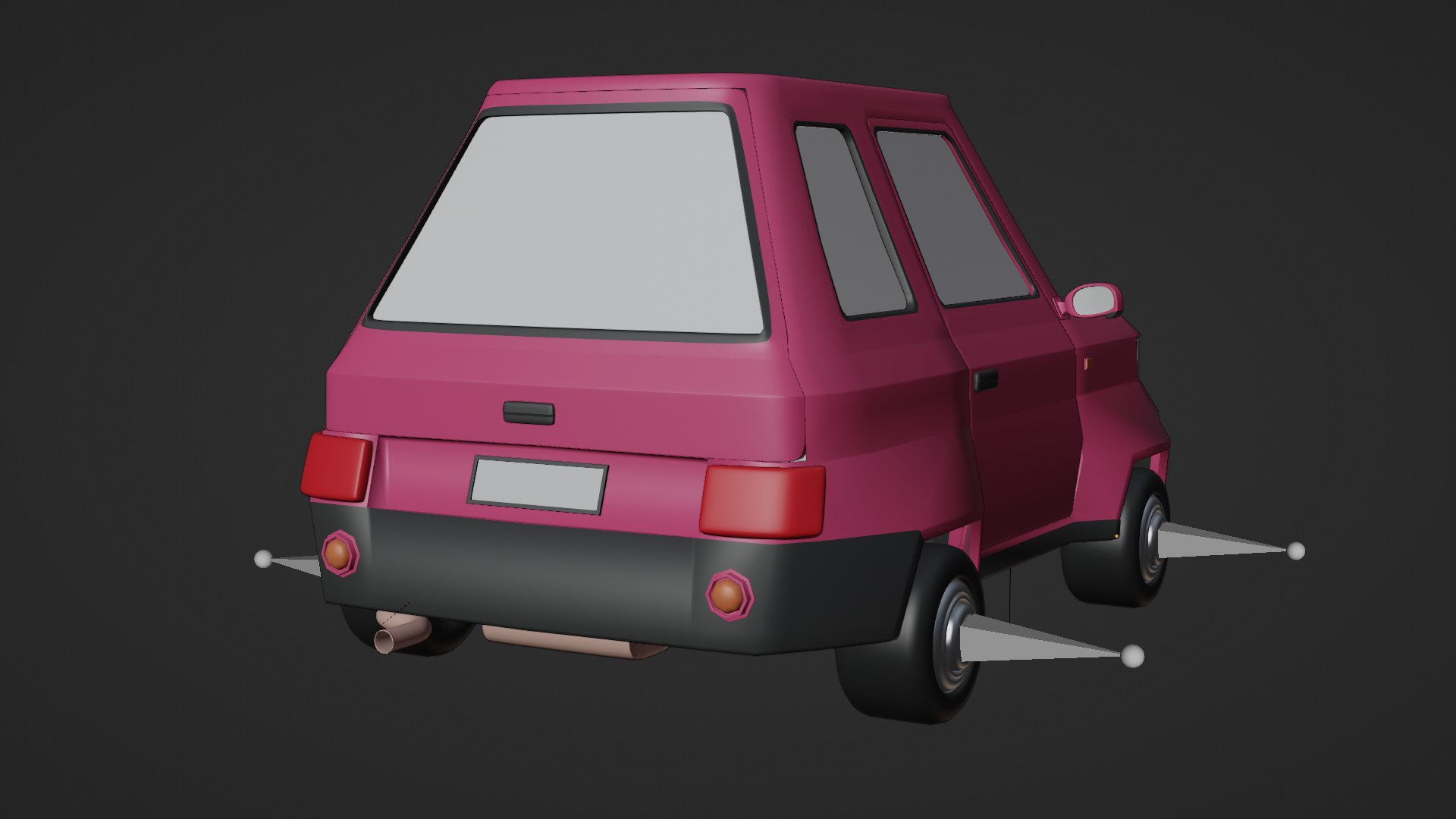 3D CARTOON CAR RIGGED - TurboSquid 2030793