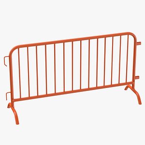 Safety Barrier Metal Orange Clean and Dirty