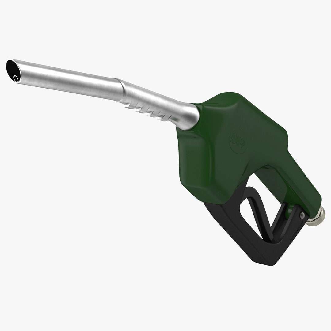 Gas Pump Green 3D Model 3D model preview
