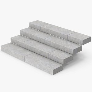 Concrete Stairs 3D
