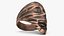 Vintage Abstract Face Ring Worn Bronze
