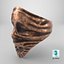 Vintage Abstract Face Ring Worn Bronze