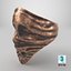 Vintage Abstract Face Ring Worn Bronze