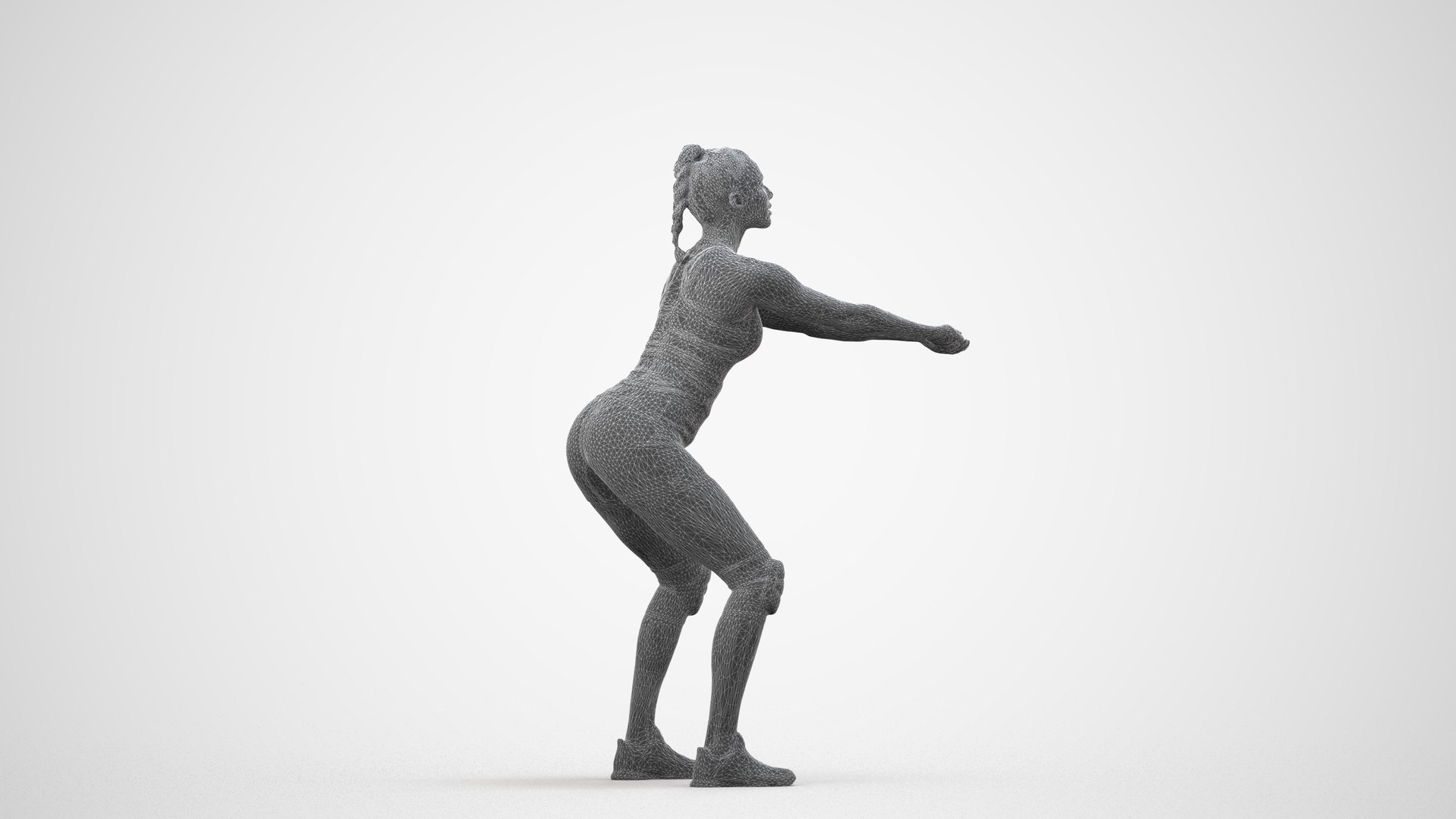 3D 00534Helen004 - Adult Indian woman crouching during exercise in summer sportswear model https://p.turbosquid.com/ts-thumb/UB/oSTsMr/ep/00534_helen004_wireframe_frame_0004/jpg/1773219589/1920x1080/fit_q87/7fd4a2f6960676ce015e08d5d629c343a01bce8d/00534_helen004_wireframe_frame_0004.jpg