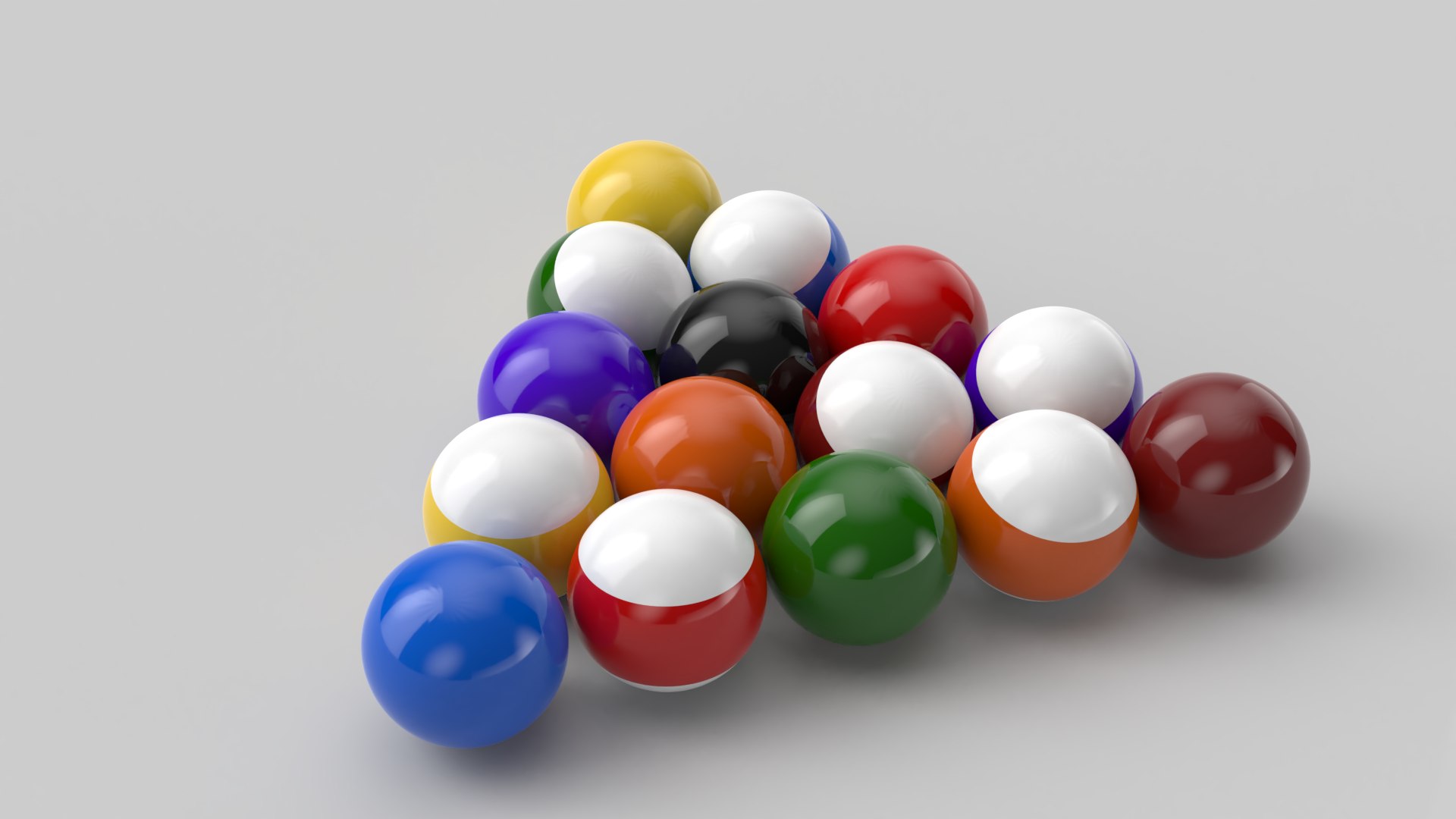 Pool Balls Model - TurboSquid 1516390