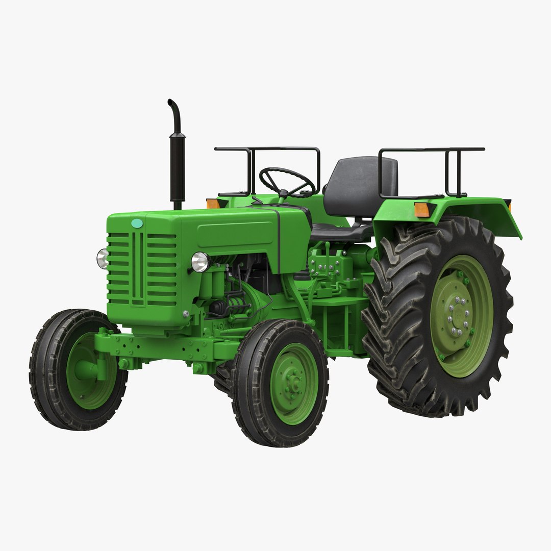 Generic Tractor 3D Model 3D model preview