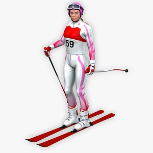 ski 3D model