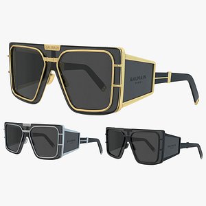 Balmain Wonder Boy Sunglasses 3D model