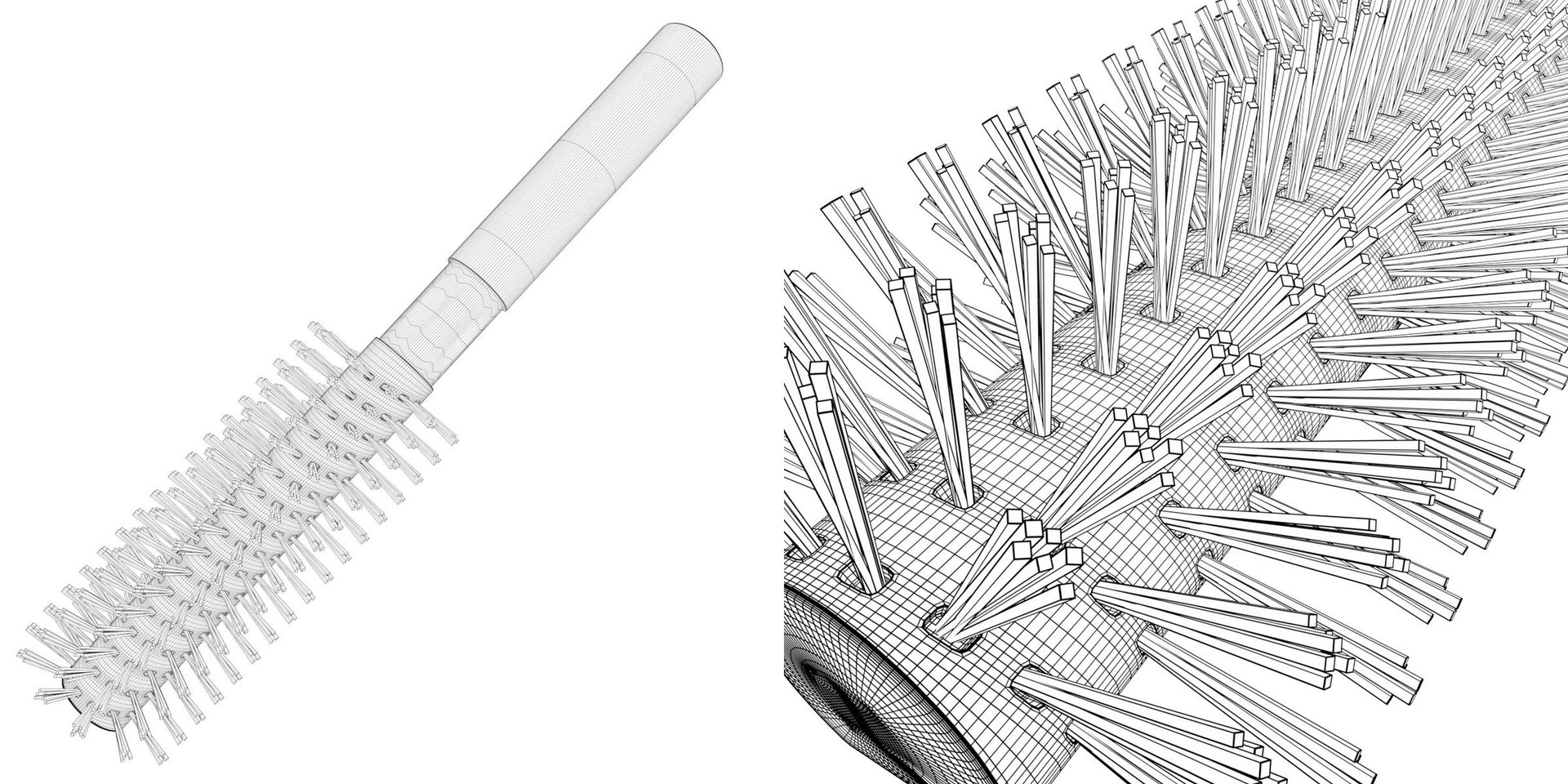 3D hair brush model https://p.turbosquid.com/ts-thumb/UB/rxN2ZP/w7/tsround_hair_brush06/jpg/1640907424/1920x1080/fit_q87/d632ae5b7baedcf2d3707cda034a89689851dc44/tsround_hair_brush06.jpg
