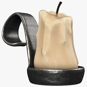3D Cartoon Candle model