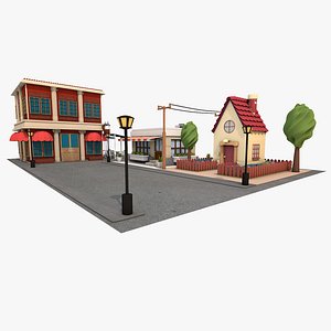 Cartoon Street Environment