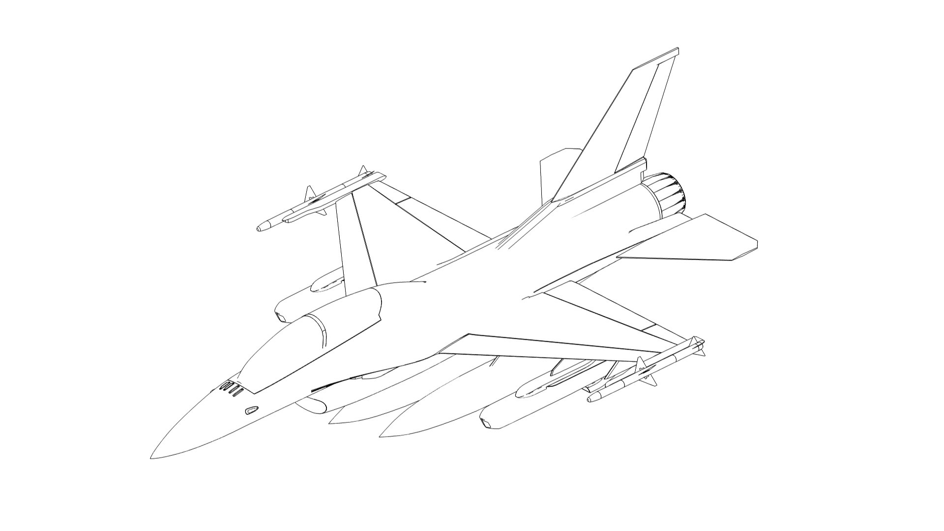 F-16 Fighting Falcon 3D model - TurboSquid 1985385