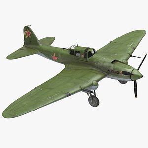 3D ilyushin il-2 wwii soviet