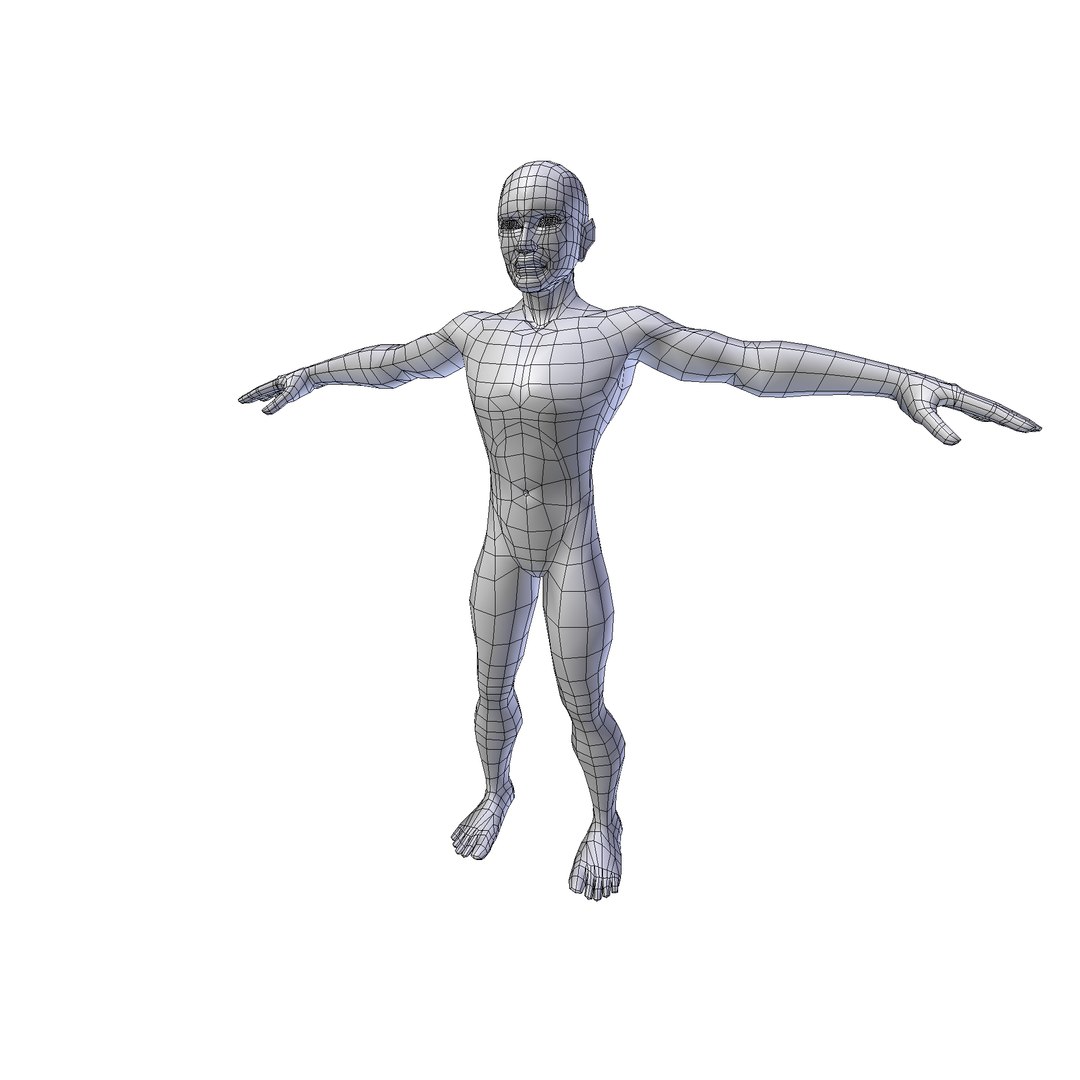 Man 1 75m Basemesh Model - TurboSquid 2298553