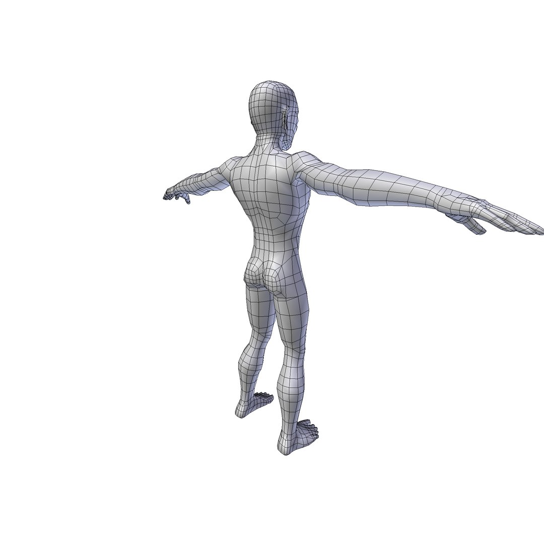 Man 1 75m Basemesh Model - TurboSquid 2298553