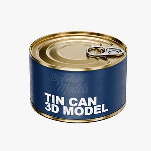 3D Tin Can 14 model