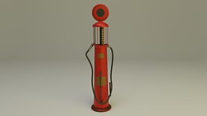 Gas Pump 1930s 3D model