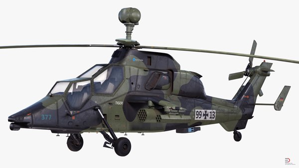 3d eurocopter tiger ec665 german