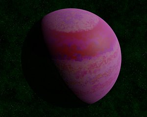 exoplanet gas giants planets 3D model