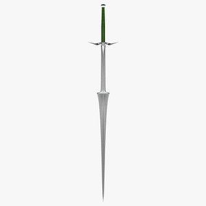 3D Medieval Sword L1781 model