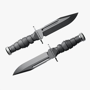 Military Tactical Combat Knife 3D model