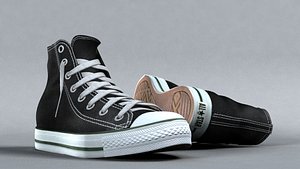 3d sneakers. Shoe converse