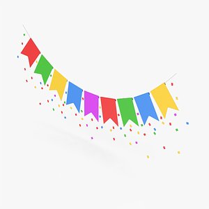 Party Banner 3D model