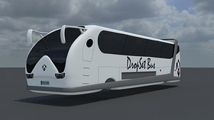 Bus Sci fi White