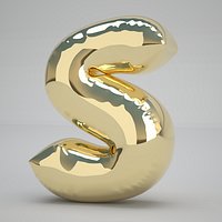 S Balloon Gold