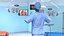 Dr Dress Scrub Suit for Man with Mask