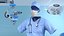 Dr Dress Scrub Suit for Man with Mask