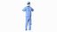 Dr Dress Scrub Suit for Man with Mask